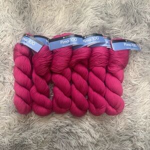 Berroco Pima 100 Yarn Blossom Pink 8494 6 Skeins